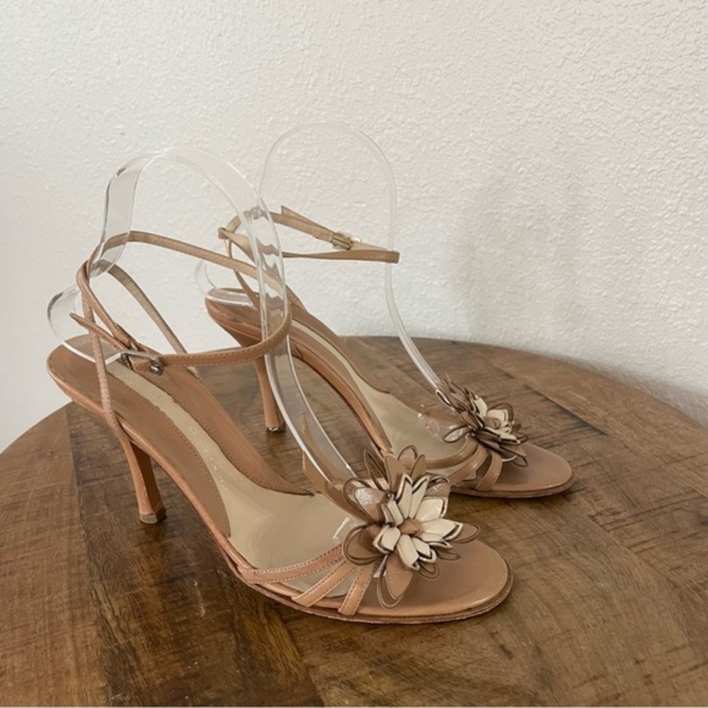 Via Spiga Floral Sandals Heels Leather